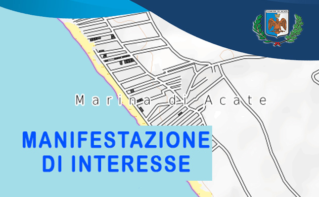 Avviso esplorativo per manifestazione di interesse alla locazione di un terreno in località Macconi - Marina di Acate Avviso esplorativo per manifestazione di interesse alla locazione di un terreno in località Macconi - Marina di Acate