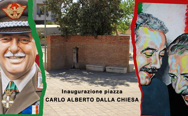 Inaugurazione di una piazza intersecata da Via Manzoni e adiacente i complessi residenziali dell'Istituto Autonomo Case Popolari