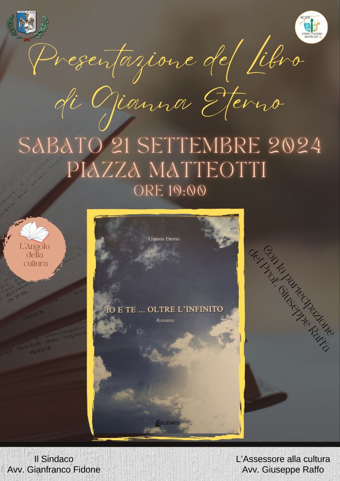 Presentazione del libro "io e te... oltre l'infinito" 